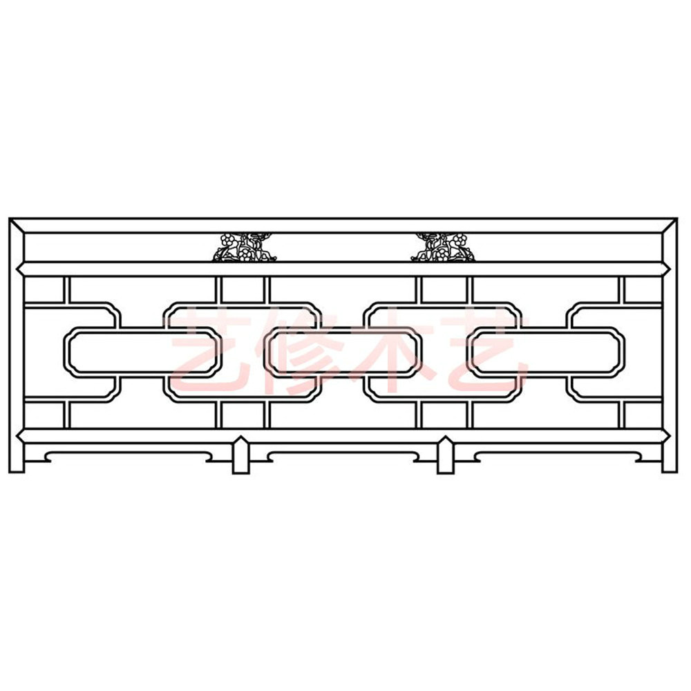 产品中心 e3 中式栏杆,美人靠 e3-d1 中式栏杆订制图样 正文